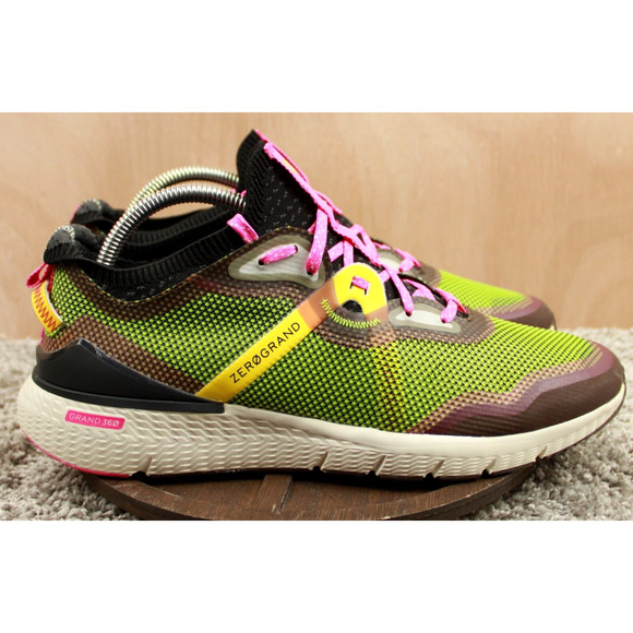 Cole Haan Zerogrand Outpace Womens 10 Green Pink Mesh Running Shoes - Picture 1 of 9